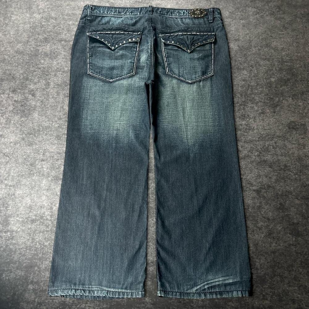 Vintage Y2K Do Denim Men’s 40 Baggy Flare Studded Pocket Jeans Streetwear